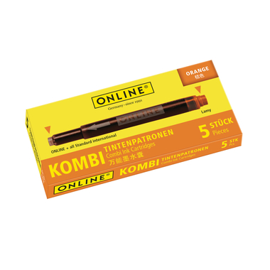 ONLINE Cart. encre combi 17174/12 Orange 5 pcs.