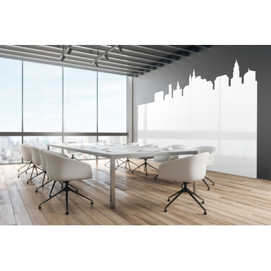 MAGNETOPLAN Infinity Wall X Projection 1041401 weiss, Mica email. 1180x1890mm
