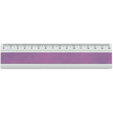 DUX Règle Joy Color 15cm FA-JC/15L Alu, lilas