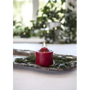 STAR TRADING Bougie LED Flamme 9.5cm 12.061-60 rouge