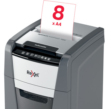 REXEL Destructeur docu. Optimum AF+ 2020100XCH 100X, P-4, 34lt
