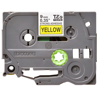 PTOUCH Ruban, strong/adh. noir/jaune TZe-S621 PT-300 9 mm