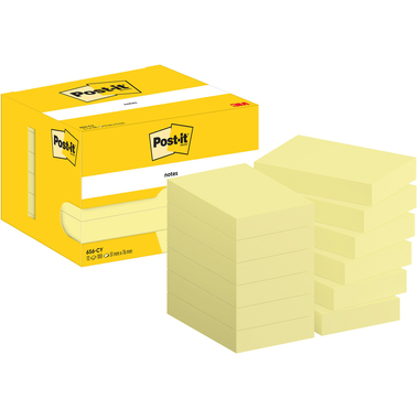 POST-IT Notes 51x76mm 656 CY jaune 12x100 feuilles