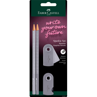 FABER-CASTELL Schreibset Sparkle 218482 Dapple gray