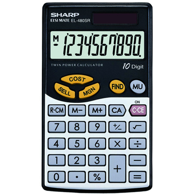 SHARP Taschenrechner kaufmännisch 480SR