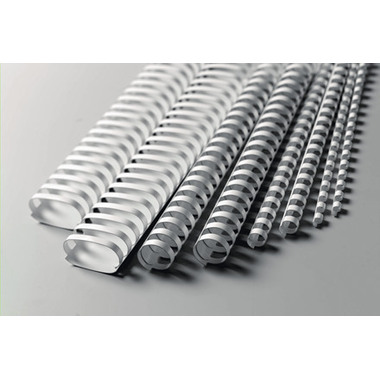 GBC Dorsini rilegafogli 12mm A4 4028197 bianco, 21 anelli 100 pezzi