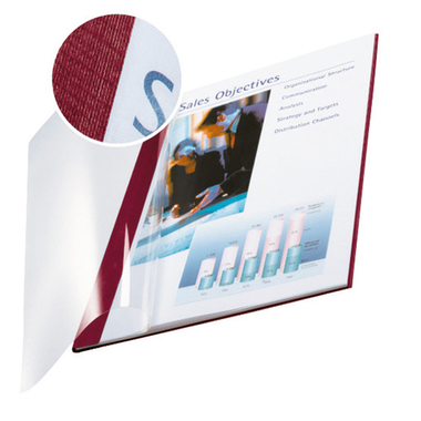 LEITZ Soft Cover impressBind A4 7415-00-28 bordeaux 10 pezzi