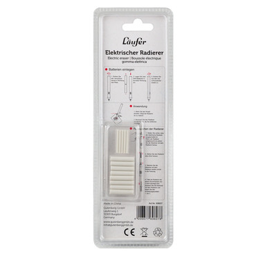 LÄUFER Gomma elettrica 69607 blu, con accessoires