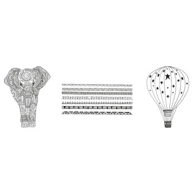 SECURIT Stampo per vetro WINDOODLE WD-3A3-KD A3 Kids 3 pcs
