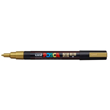 UNI-BALL Posca Marker 0,9-1,3mm PC-3M GOLD oro