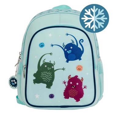 ALLC Rucksack mit Isofach Monster BPMOBU36 hellblau 27x32x19cm