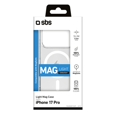 Coque transparente fine pour iPhone 17 Pro | SBS