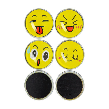 I AM CREATIVE Calamita Smiley Let`s Organize MAA4035.64 Vetro, 30mm 6 pezzi