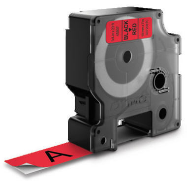 DYMO Nastro D1 S0720870 nero/rosso 19mm/7m