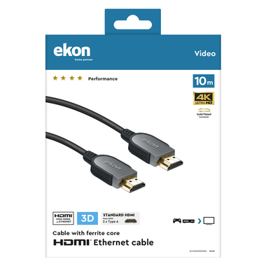HDMI 2.0 vergoldetes Kabel | Ekon