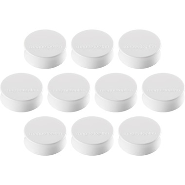 MAGNETOPLAN Magnet Ergo Large 10 Stk. 1665000 weiss 34mm