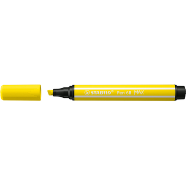 STABILO Fasermaler Pen 68 MAX 2+5mm 768/24 zitronengelb