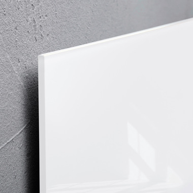 SIGEL Tableau magnétique en verre GL101 blanc 120x780x15mm