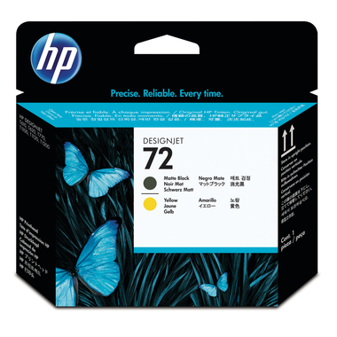 HP Test.di stamp.72 BK opaco/Y C9384A DesignJet T1100