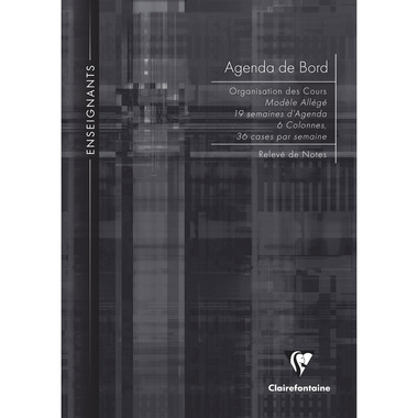 CLAIREFONTAINE Agenda prof CLF neutre 26/27 3069C 72 feuille ass. FR 21x29.7cm