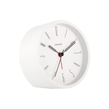 KARLSSON Sveglia Classica Belle Numbers 11 cm, Bianco