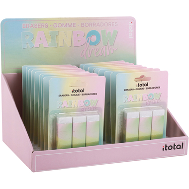 ROOST Radiergummi Rainbow XL2056 3 pcs. 2.2x1.2x6.2cm