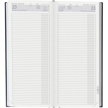 BIELLA Geschäftsagenda Tower 2025 800311050025 1G/2P blu ML 13.5x31.5cm