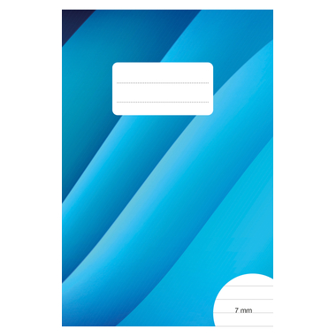 BÜROLINE Cahier d'école E6 533876010 7mm ligné sans marge 90g