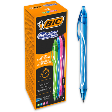 BIC Gel-ocity quick dry 964826 Fun assortiert, 12 Stück
