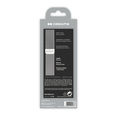Stahl-Uhrenarmband für die Apple Watch 42/44/45mm | case&me