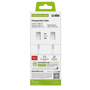 1-m-Kabel mit 2 USB-C-Buchsen | SBS