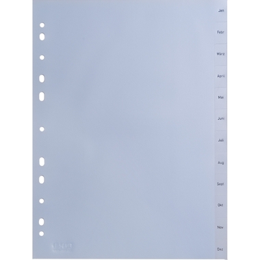 HWB Register PP A4 3604.51 transparent Jan-Dez (DE)
