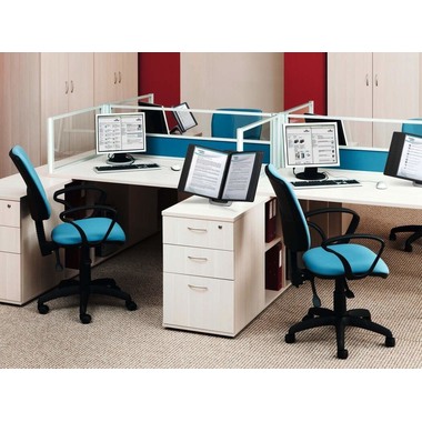 DURABLE Displaysystem SHERPA Style 10 585501 schwarz, mit 10 Sichttafeln A4