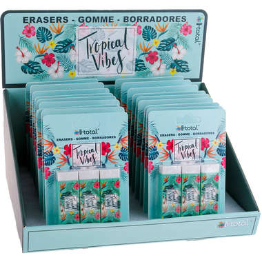 ROOST Radiergummi Tropical Vibes XL1826 3 pcs. 2.2x1.2x6.2cm