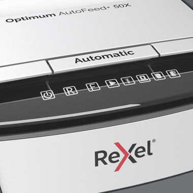 REXEL Destructeur docu. Optimum AF+ 2020050XCH X50, P-4, 20lt