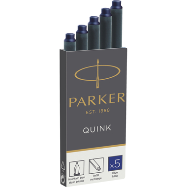 PARKER Cartouche d'encre 1950384 5 pcs. bleu, perm.