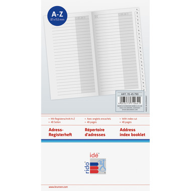 RIDOIDE M-Planer Reg. indirizzi 7045790.25 48 Pagine 8.7x15.3cm