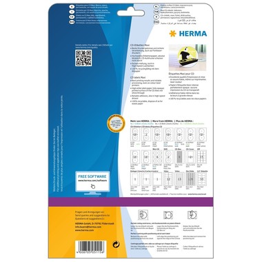 HERMA Etichette per CD 116mm 5115 bianco 50 parti/25 fl.