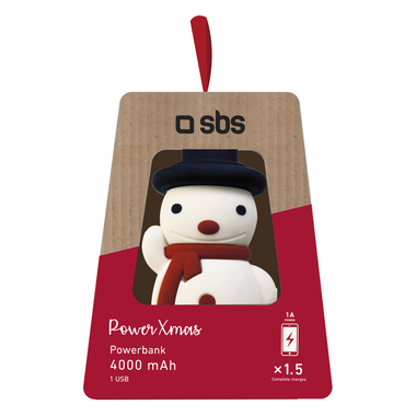 Power bank in confezione regalo a tema natalizio