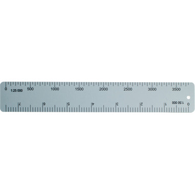 SIECO Kartenmassstab 15cm 116015 Alu