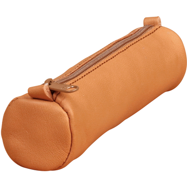 CLAIREFONTAINE Schlamperetui AgeBag 18,5x4cm 77018C tabak, rund, Leder