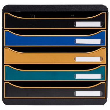 EXACOMPTA Schubladenbox NeoDeco A4+ 309505D multicolor 5 Schubladen