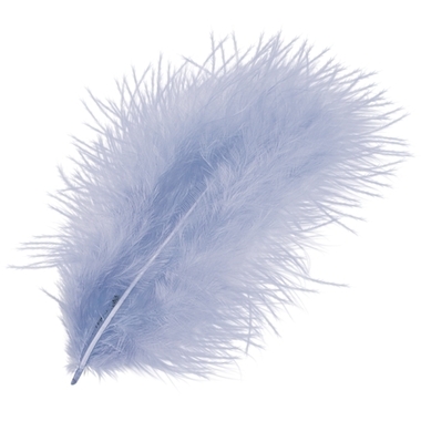 KNORR PRANDELL Plumes marabout 10cm 6619320 bleu 15 pcs.