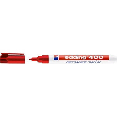 EDDING Permanent Marker 400 -1mm 400-2 rot