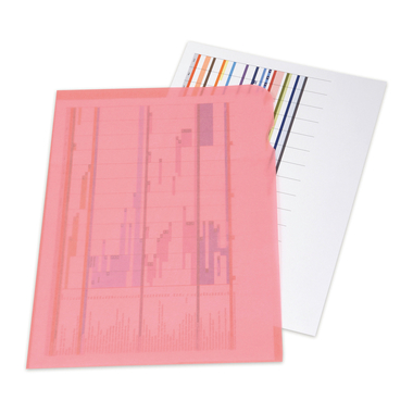 ELCO Dossier Ordo A4 73696.94 transparent, rouge 10 pièces
