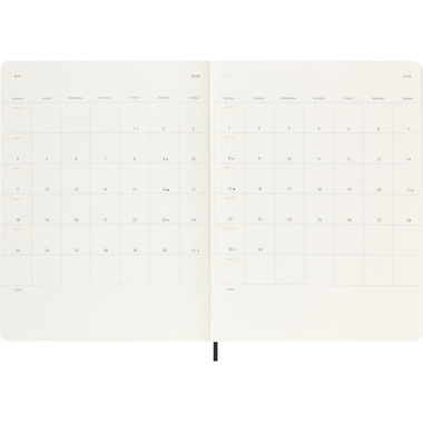 MOLESKINE Agenda settimanale note 25/26 8056999275495 18M foderato SC nero 19x25cm