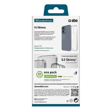 Transparent TPU cover for Motorola Edge 50 Fusion | SBS