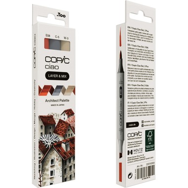 COPIC Marker Ciao 220750304 Architect Palette 3 Stück