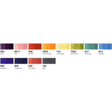 COPIC Marker Classic 2007502 Basis-Set, 12 pcs.