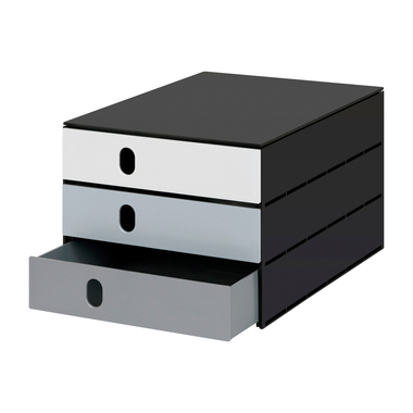 STYRO Scatola cass. styroval flow 14-8050.98 nero/grigio 3 cassetti